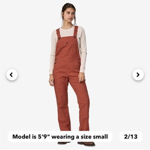 Patagonia hemp canvas bib overalls